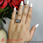 Load image into Gallery viewer, east-west-oval-bezel-lab-diamond-engagement-ring-in-14k-black-gold-fdenr11606
