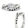 Load image into Gallery viewer, east-west-oval-black-diamond-wedding-band-ring-set-in-white-gold-fdens7806ovgblackangle3-nl-wg_337d23a3-a8cc-48a5-a5b0-5137a4677ebb.jpg?v=1759992100