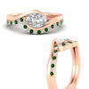 Load image into Gallery viewer, east-west-oval-emerald-wedding-band-ring-set-in-rose-gold-fdens7806ovgemgrangle3-nl-rg_436e38a4-11f4-45ec-a821-159cb9cadd7c.jpg?v=1759992100