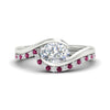 Load image into Gallery viewer, east-west-oval-pink-sapphire-wedding-band-ring-set-in-white-gold-fdens7806ovgsadrpi-nl-wg_6f17c453-a49b-42d5-b3de-211c507fa416.jpg?v=1759992100