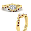 Load image into Gallery viewer, east-west-oval-ruby-wedding-band-ring-set-in-yellow-gold-fdens7806ovgrudrangle3-nl-yg_d64d21b3-0bd9-4793-b416-8cdad8b48962.jpg?v=1759992100