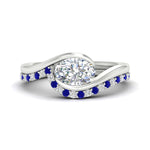 Load image into Gallery viewer, east-west-oval-sapphire-wedding-band-ring-set-in-white-gold-fdens7806ovgsabl-nl-wg_3d4be603-7b9d-498d-9067-e0a3dba47886.jpg?v=1759992100
