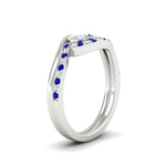 Load image into Gallery viewer, east-west-oval-sapphire-wedding-band-ring-set-in-white-gold-fdens7806ovgsablangle2-nl-wg.jpg?v=1759991829
