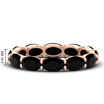 Load image into Gallery viewer, east-west-oval-shape-6-carat-eternity-black-diamond-wedding-band-in-rose-gold-FDEWB8425OVGBLACK-6.00CT-NL-RG-HW