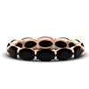 Load image into Gallery viewer, east-west-oval-shape-6-carat-eternity-black-diamond-wedding-band-in-rose-gold-FDEWB8425OVGBLACK-6.00CT-NL-RG