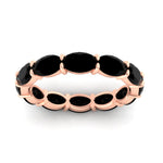 Load image into Gallery viewer, east-west-oval-shape-6-carat-eternity-black-diamond-wedding-band-in-rose-gold-FDEWB8425OVGBLACKANGLE5-6.00CT-NL-RG