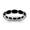 Load image into Gallery viewer, east-west-oval-shape-6-carat-eternity-black-diamond-wedding-band-in-white-gold-FDEWB8425OVGBLACKANGLE5-6.00CT-NL-WG