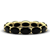 Load image into Gallery viewer, east-west-oval-shape-6-carat-eternity-black-diamond-wedding-band-in-yellow-gold-FDEWB8425OVGBLACK-6.00CT-NL-YG