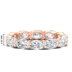 Load image into Gallery viewer, east-west-oval-shape-6-carat-eternity-diamond-wedding-band-in-rose-gold-FDEWB8425OV-6.00CT-NL-RG-HW