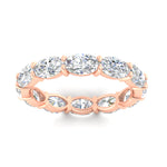 Load image into Gallery viewer, east-west-oval-shape-6-carat-eternity-diamond-wedding-band-in-rose-gold-FDEWB8425OVANGLE5-6.00CT-NL-RG