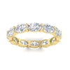Load image into Gallery viewer, east-west-oval-shape-6-carat-eternity-diamond-wedding-band-in-yellow-gold-FDEWB8425OVANGLE5-6.00CT-NL-YG