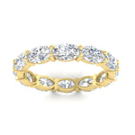 Load image into Gallery viewer, east-west-oval-shape-6-carat-eternity-diamond-wedding-band-in-yellow-gold-FDEWB8425OVANGLE5-6.00CT-NL-YG