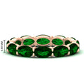 Thumbnail 21 - east-west-oval-shape-6-carat-eternity-emerald-wedding-band-in-rose-gold-FDEWB8425OVGEMGR-6.00CT-NL-RG-HW