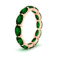 Thumbnail 23 - east-west-oval-shape-6-carat-eternity-emerald-wedding-band-in-rose-gold-FDEWB8425OVGEMGRANGLE2-6.00CT-NL-RG