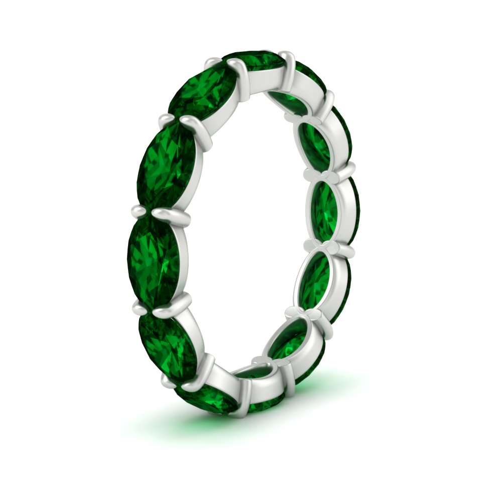 east-west-oval-shape-6-carat-eternity-emerald-wedding-band-in-white-gold-FDEWB8425OVGEMGRANGLE2-6.00CT-NL-WG