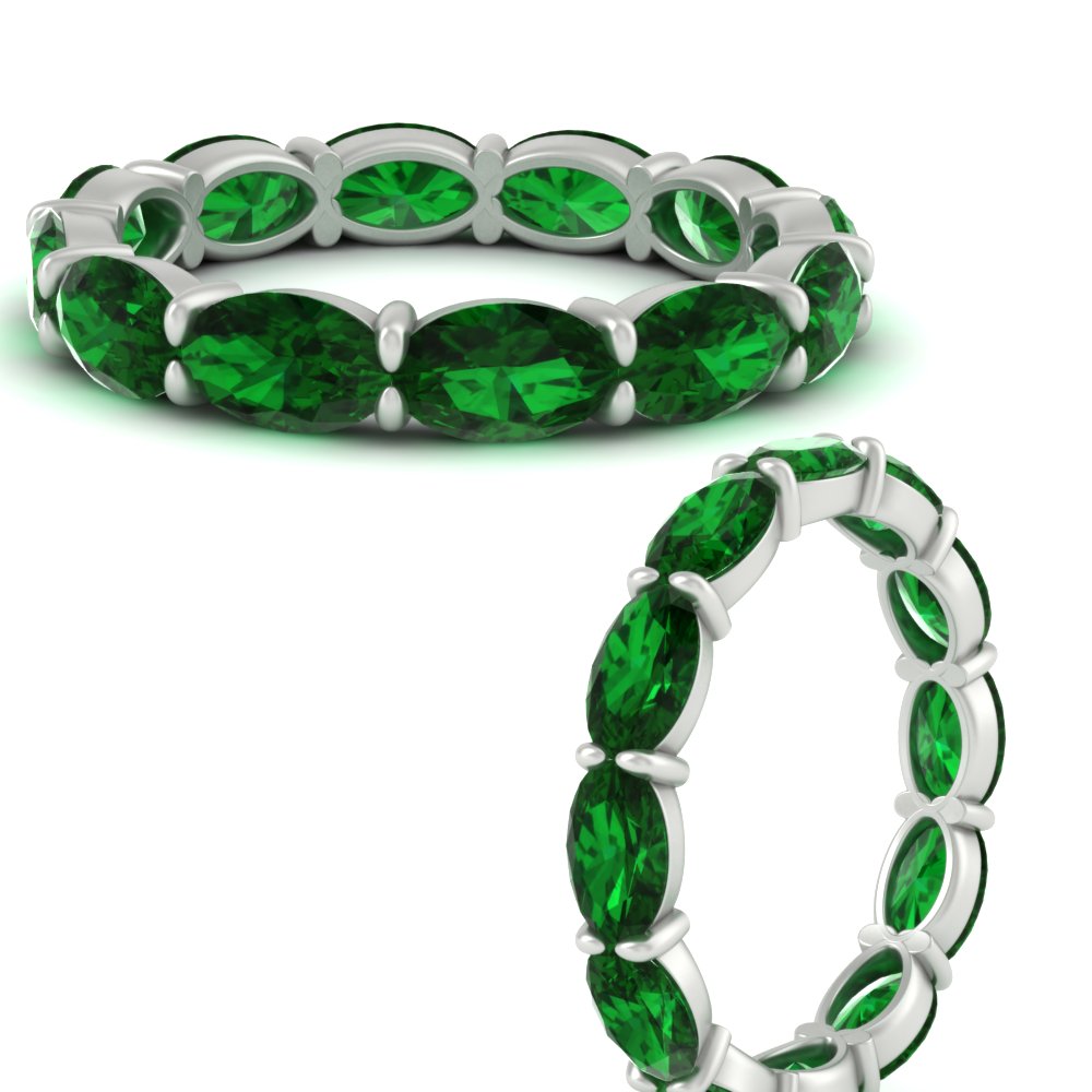 east-west-oval-shape-6-carat-eternity-emerald-wedding-band-in-white-gold-FDEWB8425OVGEMGRANGLE3-6.00CT-NL-WG