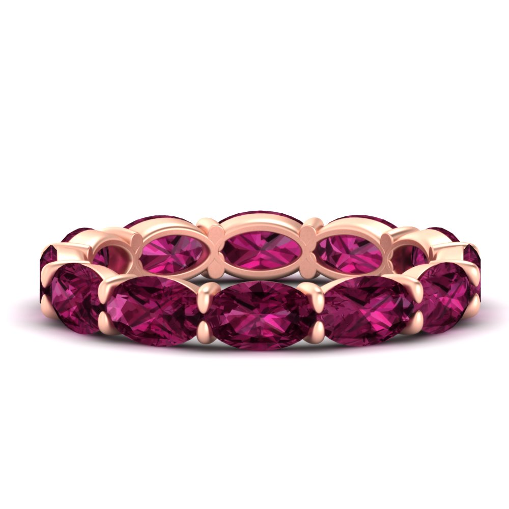 east-west-oval-shape-6-carat-eternity-pink-sapphire-wedding-band-in-rose-gold-FDEWB8425OVGSADRPI-6.00CT-NL-RG
