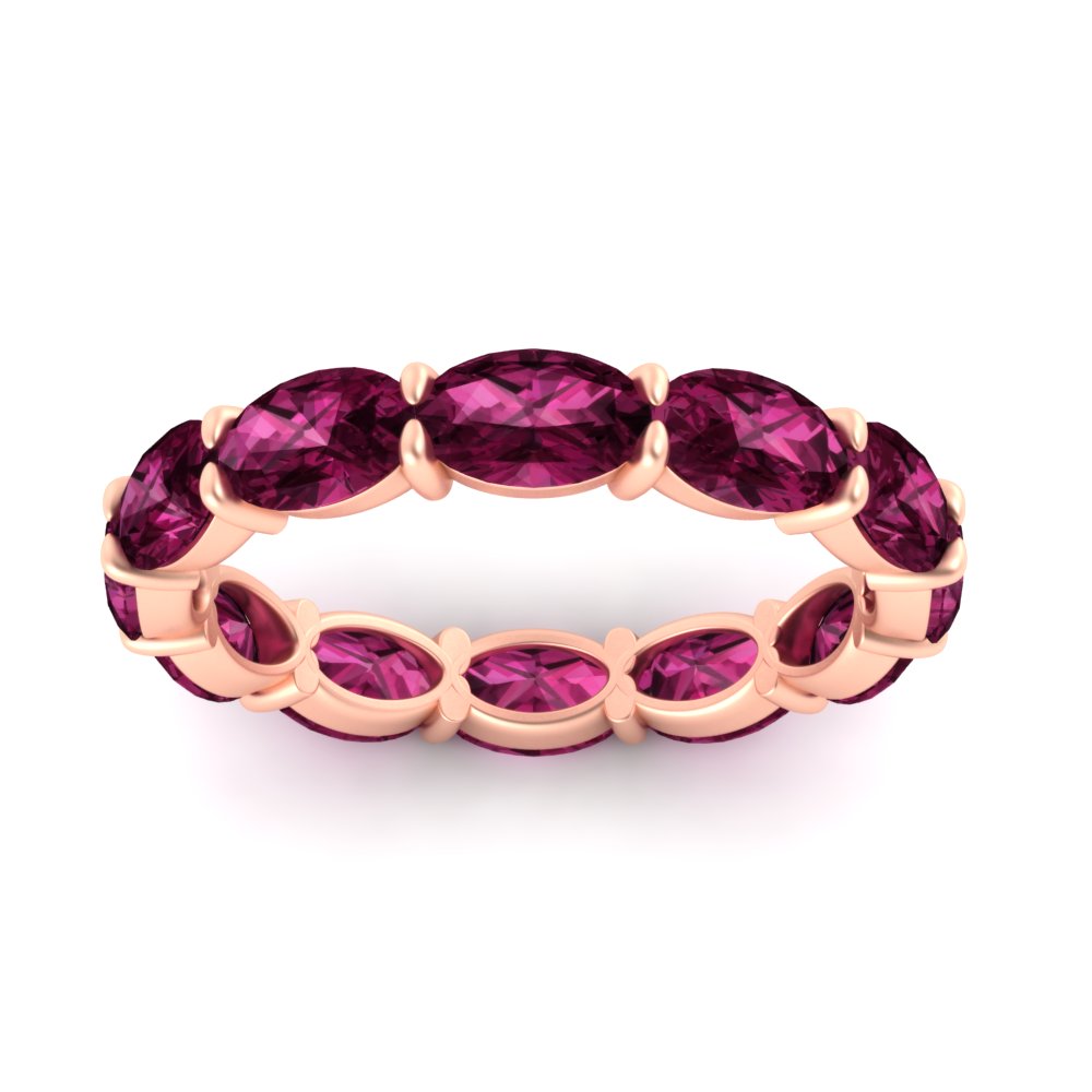 east-west-oval-shape-6-carat-eternity-pink-sapphire-wedding-band-in-rose-gold-FDEWB8425OVGSADRPIANGLE5-6.00CT-NL-RG