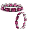 Load image into Gallery viewer, east-west-oval-shape-6-carat-eternity-pink-sapphire-wedding-band-in-white-gold-FDEWB8425OVGSADRPIANGLE3-6.00CT-NL-WG
