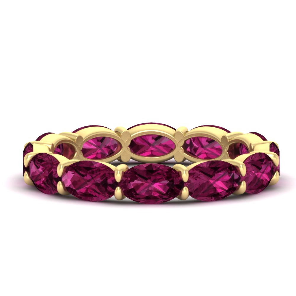 east-west-oval-shape-6-carat-eternity-pink-sapphire-wedding-band-in-yellow-gold-FDEWB8425OVGSADRPI-6.00CT-NL-YG