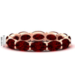 Load image into Gallery viewer, east-west-oval-shape-6-carat-eternity-ruby-wedding-band-in-rose-gold-FDEWB8425OVGRUDR-6.00CT-NL-RG-HW