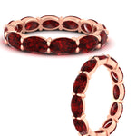 Load image into Gallery viewer, east-west-oval-shape-6-carat-eternity-ruby-wedding-band-in-rose-gold-FDEWB8425OVGRUDRANGLE3-6.00CT-NL-RG