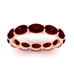 Load image into Gallery viewer, east-west-oval-shape-6-carat-eternity-ruby-wedding-band-in-rose-gold-FDEWB8425OVGRUDRANGLE5-6.00CT-NL-RG