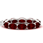 Load image into Gallery viewer, east-west-oval-shape-6-carat-eternity-ruby-wedding-band-in-white-gold-FDEWB8425OVGRUDR-6.00CT-NL-WG-HW