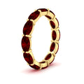 Thumbnail 101 - east-west-oval-shape-6-carat-eternity-ruby-wedding-band-in-yellow-gold-FDEWB8425OVGRUDRANGLE2-6.00CT-NL-YG