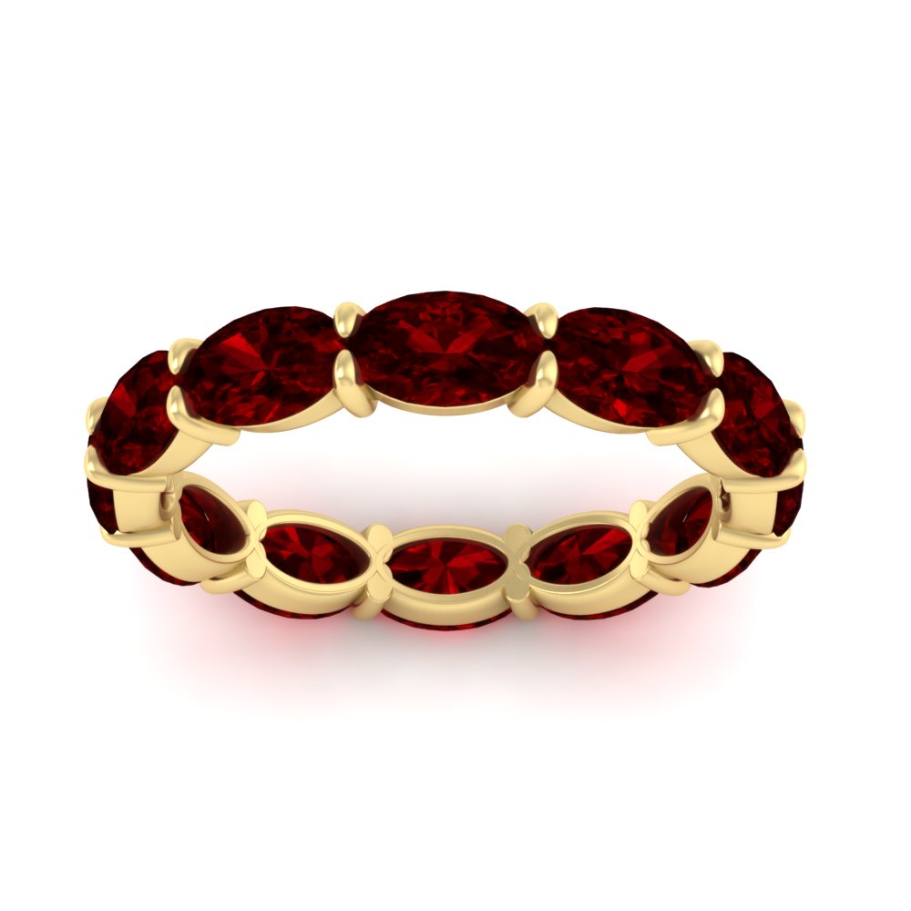 east-west-oval-shape-6-carat-eternity-ruby-wedding-band-in-yellow-gold-FDEWB8425OVGRUDRANGLE5-6.00CT-NL-YG