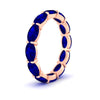 Load image into Gallery viewer, east-west-oval-shape-6-carat-eternity-sapphire-wedding-band-in-rose-gold-FDEWB8425OVGSABLANGLE2-6.00CT-NL-RG