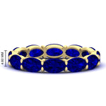 Load image into Gallery viewer, east-west-oval-shape-6-carat-eternity-sapphire-wedding-band-in-yellow-gold-FDEWB8425OVGSABL-6.00CT-NL-YG-HW