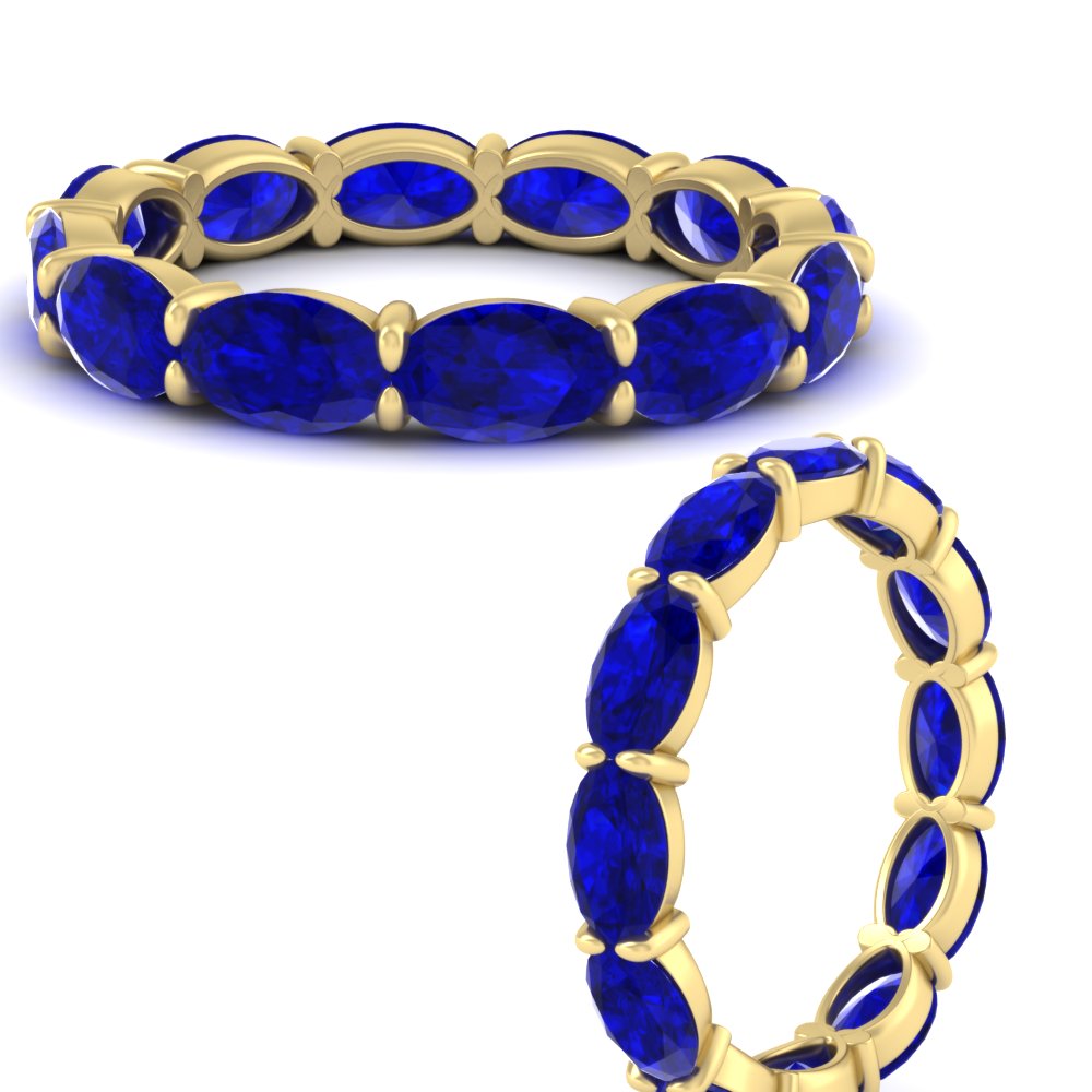 east-west-oval-shape-6-carat-eternity-sapphire-wedding-band-in-yellow-gold-FDEWB8425OVGSABLANGLE3-6.00CT-NL-YG