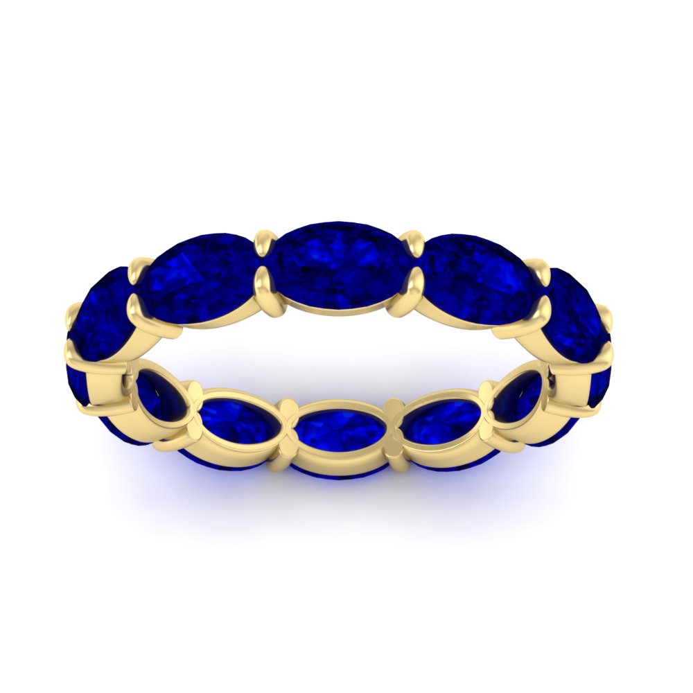 east-west-oval-shape-6-carat-eternity-sapphire-wedding-band-in-yellow-gold-FDEWB8425OVGSABLANGLE5-6.00CT-NL-YG