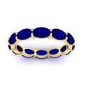Thumbnail 82 - east-west-oval-shape-6-carat-eternity-sapphire-wedding-band-in-yellow-gold-FDEWB8425OVGSABLANGLE5-6.00CT-NL-YG