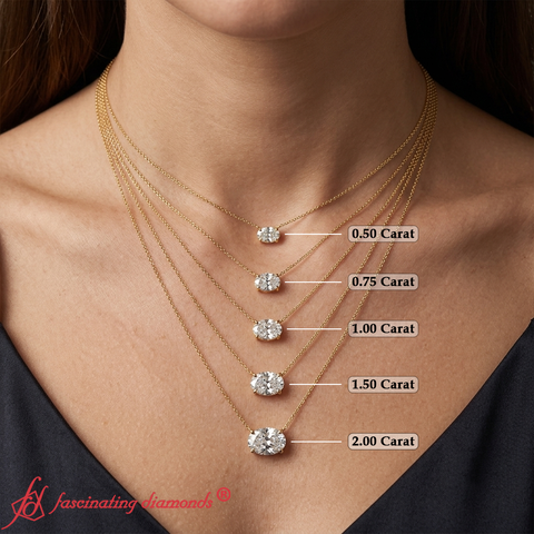 east-west-oval-solitaire-pendantin-yellow-gold-white-gold-fdpd10700ov-Sizing-Chart