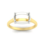 Load image into Gallery viewer, east-west-semi-mount-2-tone-engagement-ring-in-yellow-gold-fd11539smr-nl-yg
