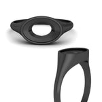 Load image into Gallery viewer, east-west-semi-mount-bezel-engagement-ring-in-black-gold-fdenr11606smrangle3-nl-bg
