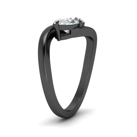 East West Swirl Oval Ring
