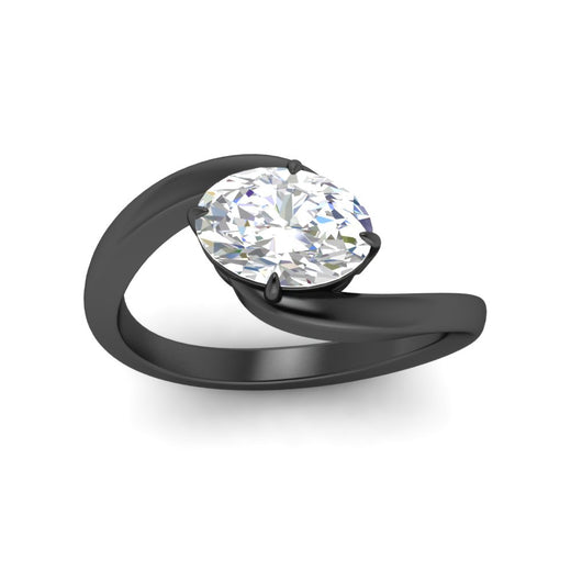 East West Swirl Oval Ring