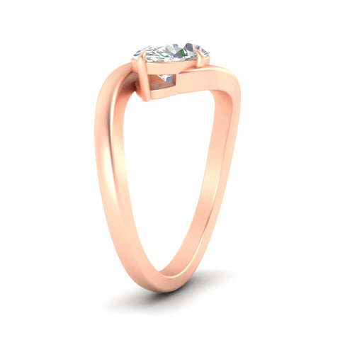 East West Swirl Oval Ring