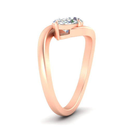 East West Swirl Oval Ring