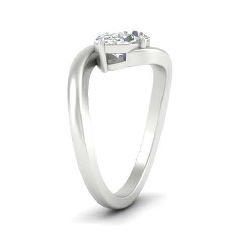 East West Swirl Oval Ring