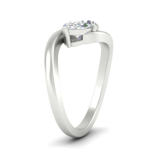 East West Swirl Oval Ring
