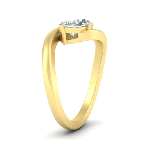 East West Swirl Oval Ring