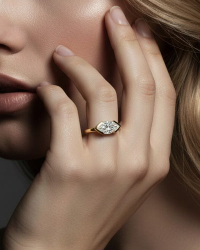 East West Engagement Rings