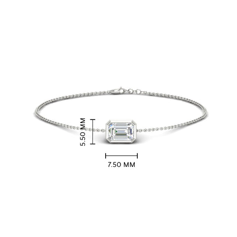 elegant-0.50-ct.-emerald-bezel-chain-bracelet-in-white-gold-FDBRC11133EM-0.50CT-NL-WG
