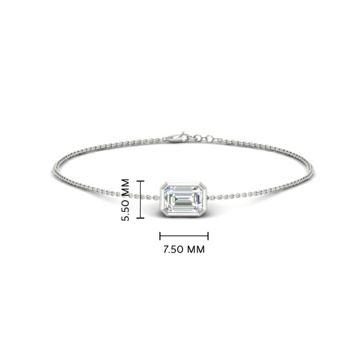 elegant-0.50-ct.-emerald-bezel-chain-bracelet-in-white-gold-FDBRC11133EM-0.50CT-NL-WG