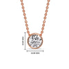 Load image into Gallery viewer, elegant-2-50-carat-round-bezel-diamond-pendant-necklace-in-rose-gold-fdpd10538roangle1-2-50ct-nl-rg-hw