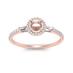 Load image into Gallery viewer, elegant-baguette-halo-semi-mount-ring-in-rose-gold-FD-10047SMRANGLE5-NL-RG